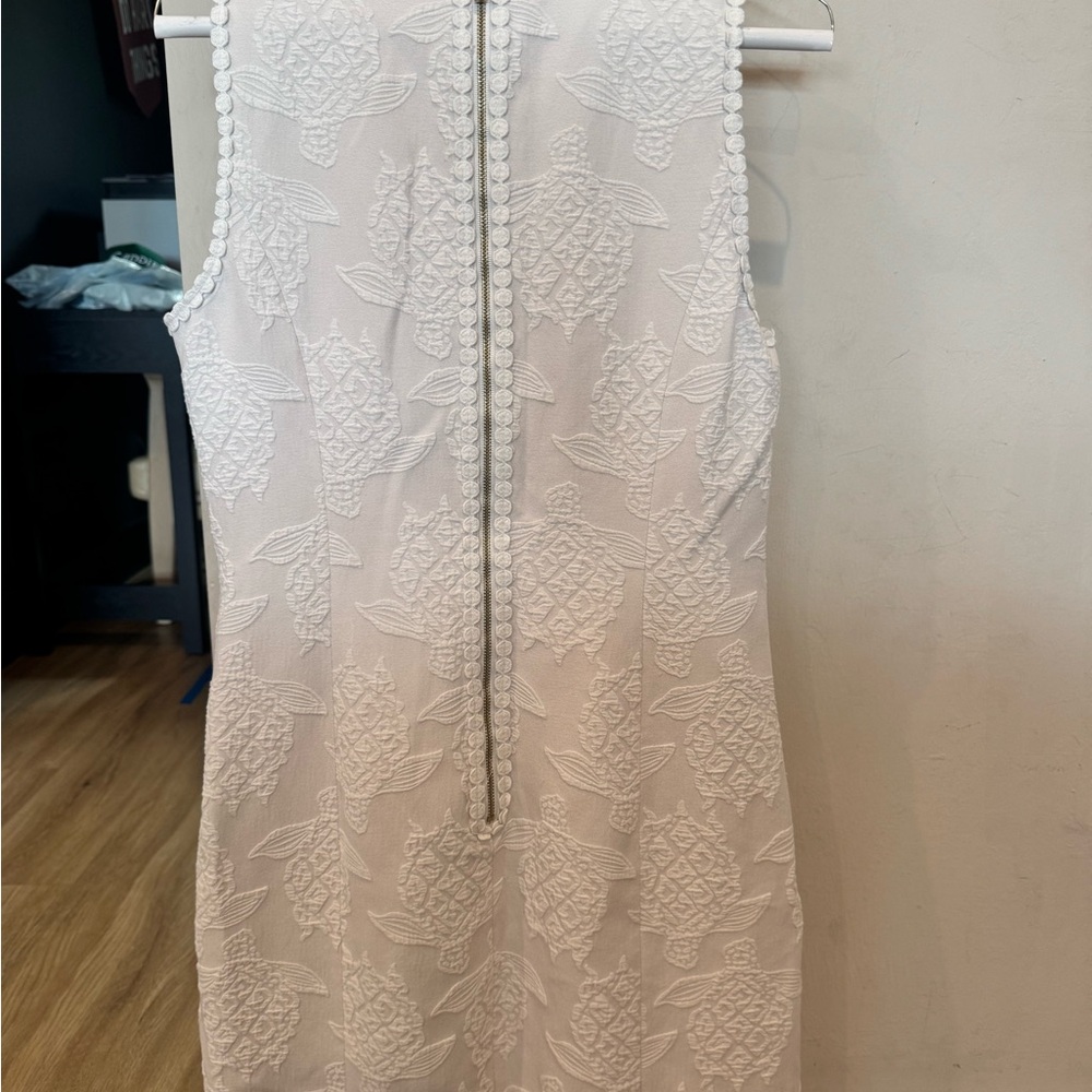 Lilly Pulitzer White Textured Mini Dress - Picture 2 of 4